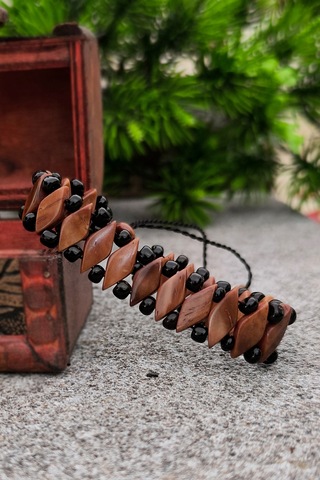 Kuka Bileklik Unisex Model Bileğe Göre Ayarlanabilir Unisex Model Bt010 Kahverengi