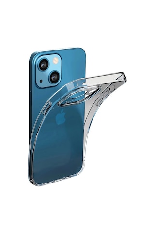 FitCase iPhone 14 Kılıf Kamera Korumalı Silikon Şeffaf Arka Kapak