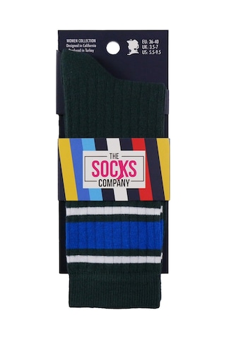 The Socks Company Desenli Kadın Soket Çorap 278k Çok Renkli