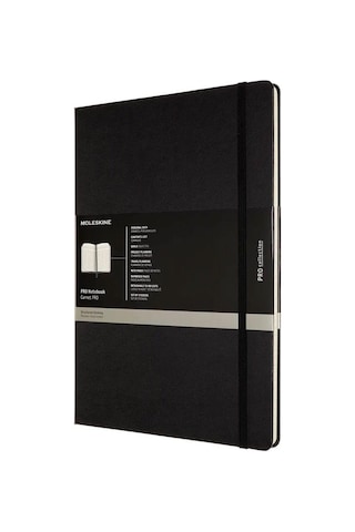 Moleskine Pro Notebook Sert Kapak 21x29.7 Black Siyah