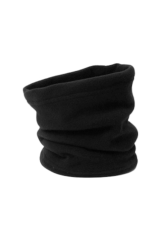 Unisex Kışlık Polar Parmaksız Eldiven - Bere - Boyunluk 3'lü Set Siyah