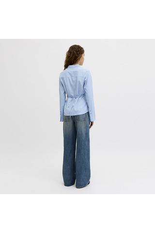 Kadin Baglama Detayli Gömlek - Caro - 12290672 Blissful Blue