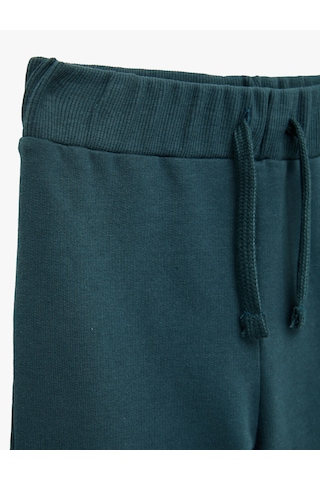 Koton Pamuklu Dinozor Baskılı Beli Bağcıklı Şardonlu Jogger Eşofman Altı Lacivert 6wmb40105tk Lacivert