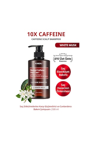 Kundal White Musk Caffeine Şampuan 500 ML