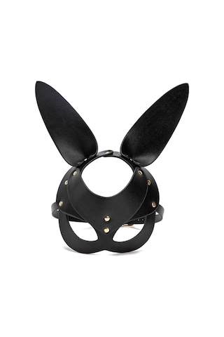 Red Fox Deri Tavşan Maske Siyah Çok Renkli