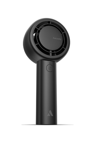 Aecooly Pb01 İç Spiralli Çift Halka Hava Akışı Teknolojili 5 Kademeli Soğutucu El Fanı Siyah