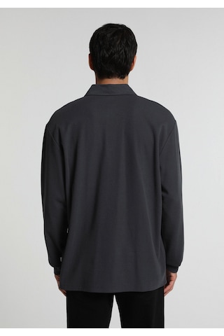 Colin's Colins Relaxed Fit Polo Yaka Düz Erkek Antrasit Uzun Kol Tişört Cl1080572 Q1.v2 Ant