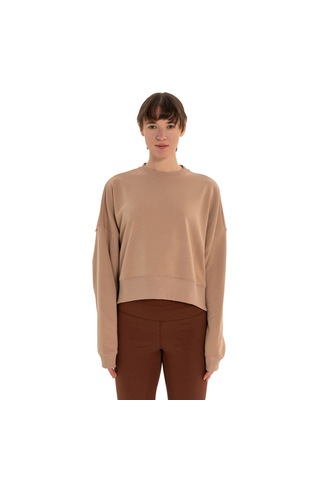 Inguz Organik Pamuk Oversize Sweatshirt Bej