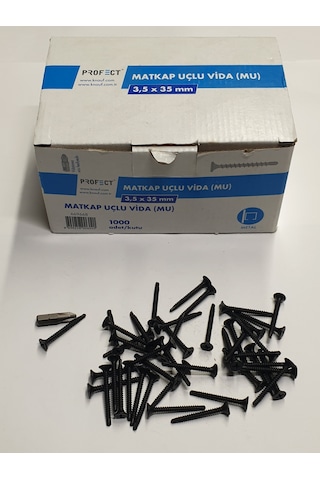 Knauf Profect Matkap Uçlu Alçıpan Vidası 3,5x35mm 3,5 x 25