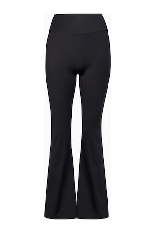 Because Of Alice Base Sculpting Flared Leggings Şekillendirici Yüksek Bel Bol Paça Kadın Tayt Siyah