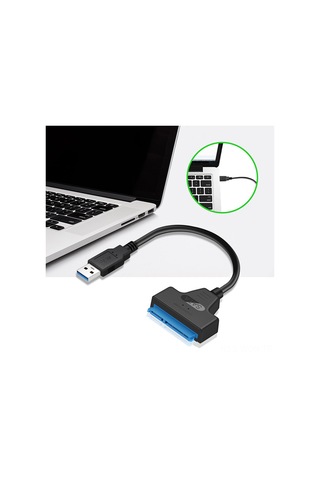 Neevoyu Usb 3.0'dan Sata Iıı'ye Dönüştürücü Kablosu - 2.5 İnç Ssd Ve Hdd Desteği, 6gbps Hız, Bakır Çekirdekli, Siyah Jms578 Çipi