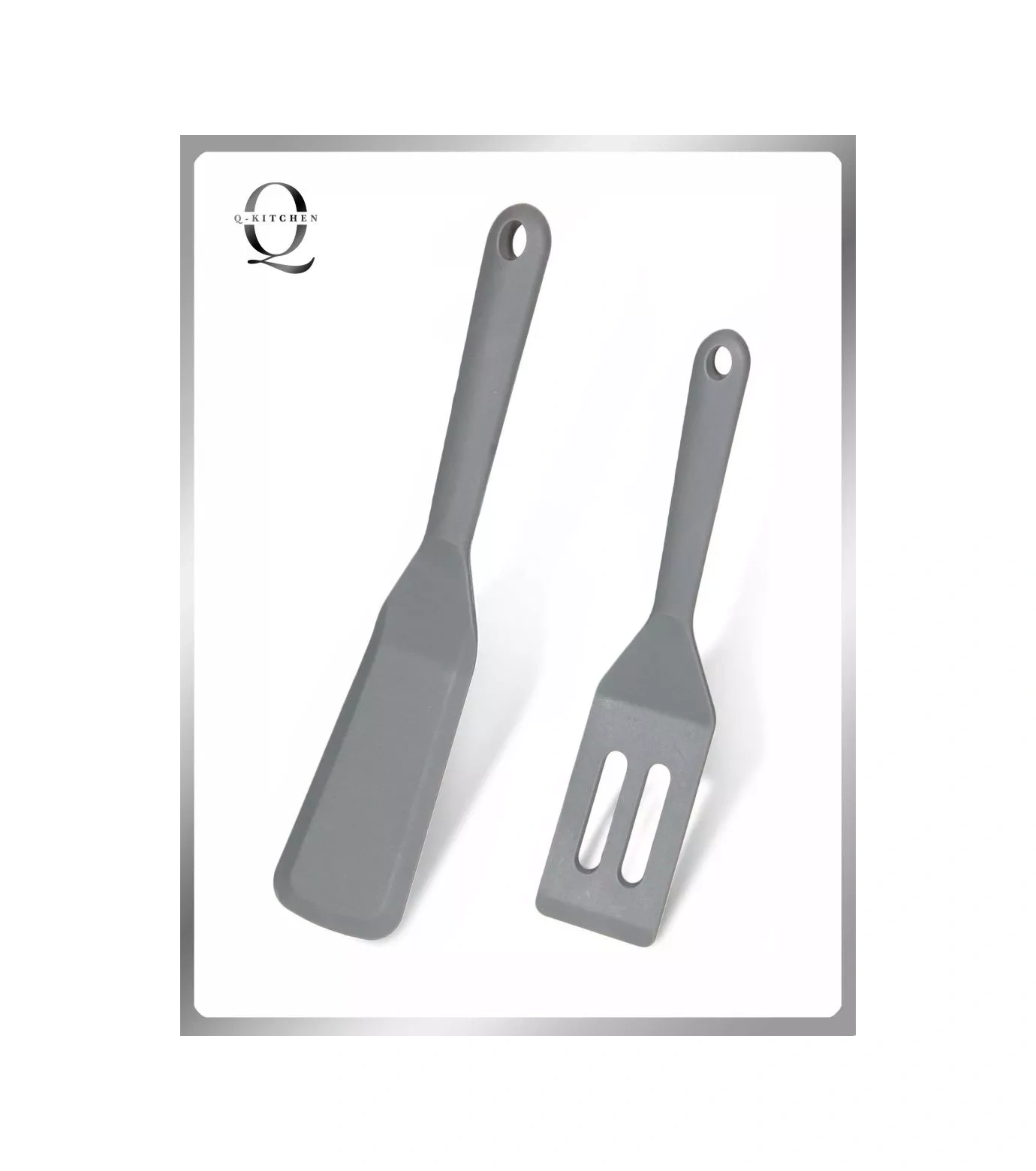 Q-kitchen Silikon Mutfak Spatula Seti 153285278 Gri