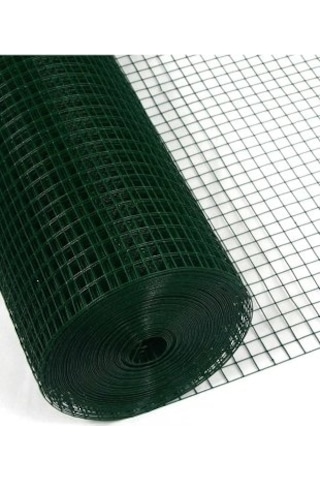 PVC Kaplı Puntalı Tel 1,50x25 m Kümes Teli Kafes Teli Çit Teli