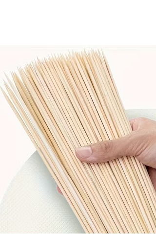 50 Adet - Ahşap Mangallık Çöp Şiş Çubuğu 30 Cm