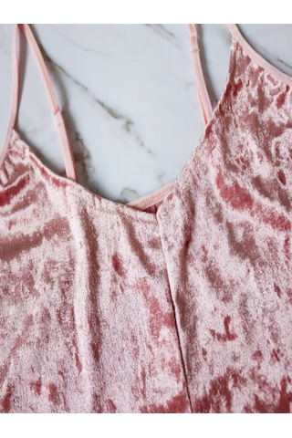 Ece's Design Kadife Pijama Takımı Şort 2'li Set Yumuşak Ev Giyim Loungewear W2001 Koyu Mavi