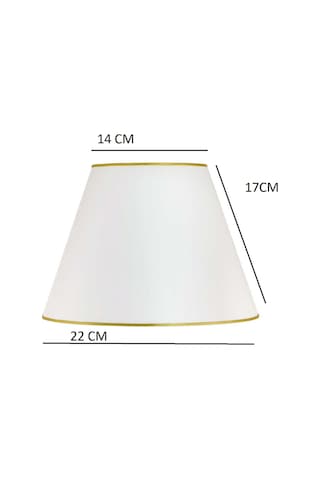 Abajur Şapkası - Yedek Şapka - Abajur Başlığı -kumaş Başlık Altın