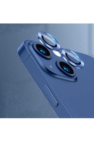 Apple Uyumlu iPhone 13 Mini Zore Cl-04 Kamera Lens Koruyucu Mavi