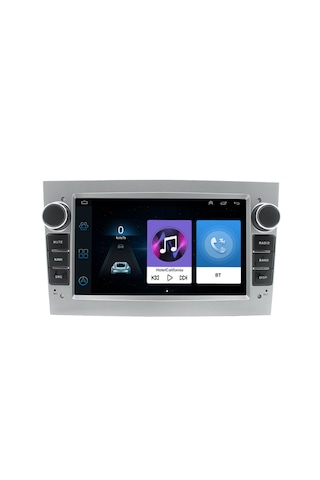 Kingwin 7 Inç Opel Uyumlu Android Carplay 4 Gb Ram 64 Gb Hafıza Multimedya Arka Kamera Silver 7"