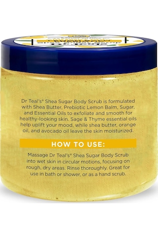 Dr.teals Prebiotic Lemon Balm Shea Sugar Scrub Vücut Peelingi 538gr