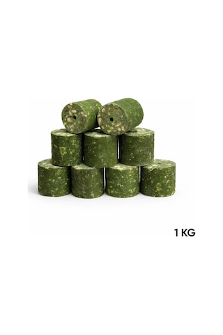 Sazan Yemi - Delikli Küspe - Mısır - Silindir - Yeşil - 1 Kg Paket
