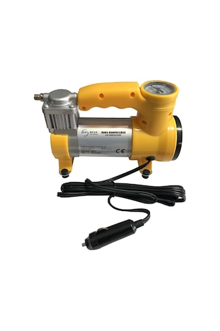 Volemi Vm-722 Oto Araba Lastik Şişirme Kompresörü Pompası Işıklı 150 Psı Sarı