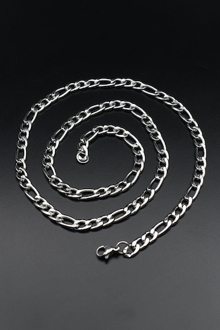 Figaro Paslanmaz Çelik Zincir 5mm 902103 Gümüş