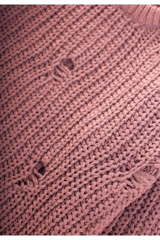 Selanik Triko Kazak 2-8 Yaş Gül Kurusu Gül Kurusu