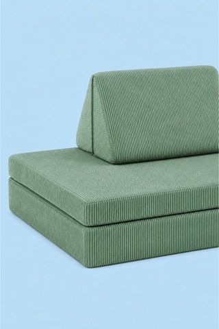 Funbed Sofa Çocuk Oyun Koltuğu, Modüler Katlanır Yatak Ve Oyun Minderi Seti, Süngerli Güvenli Çocuk Kanepe Yeşil - 889056427 Yeşil