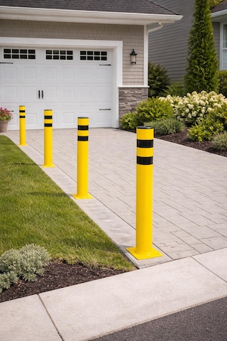 76 Lık Metal Otopark Demir Duba Delinatör Sabit Park Bariyeri Park Engel Demiri 75cm