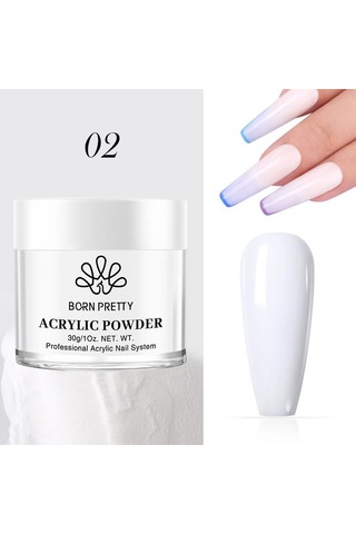 Born Pretty Akrilik Toz 02 White 56341