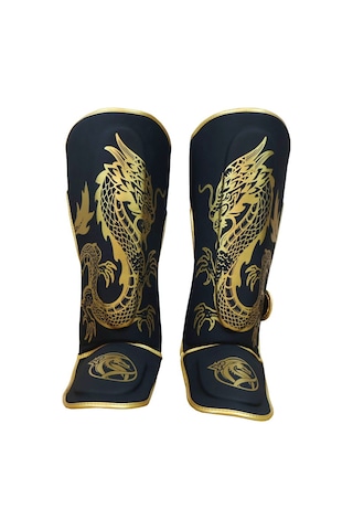 Dragondo 40712-p Gold Fury Kaval Ayak Koruyucu Kick Boks Kaval Koruyucu Siyah