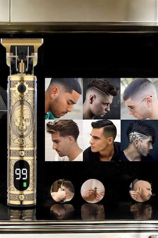 Diyar-ı Fırsat Tıraş Makinesi Şarjlı Profesyonel Saç Kesme Makinesi Gold Çizik Tıraş