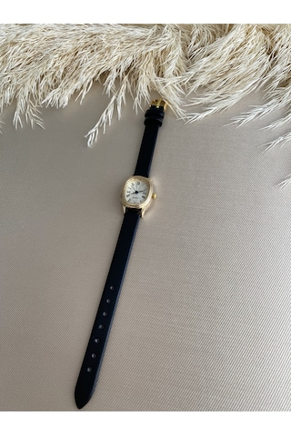 Retro Minimal Vintage Deri Kordon Kadın Kol Saati Bb0014 Gri