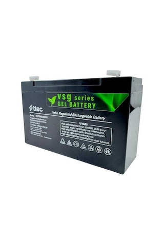 Ttec 6v 12ah Jel Akü Güvenli Ve Dayanıklı Oyuncak Pili