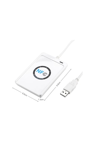 Acr122u 13.56mhz Rfid Okuyucu Yazıcı Usb Kopyalayıcı Nfc Manyetik Kart Anahtarlık Etiket Okuyucu