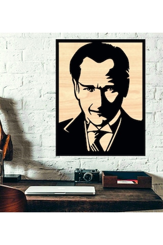 Atatürk Ahşap Duvar tablo
