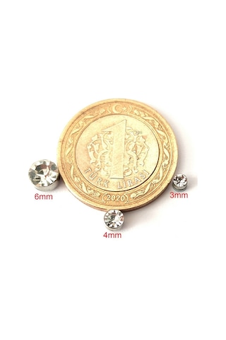 Altın Renk Zirkon Taşlı 4 Mm Mıknatıslı Deliksiz Küpe 1 Çift Manyetik Fake Küpe