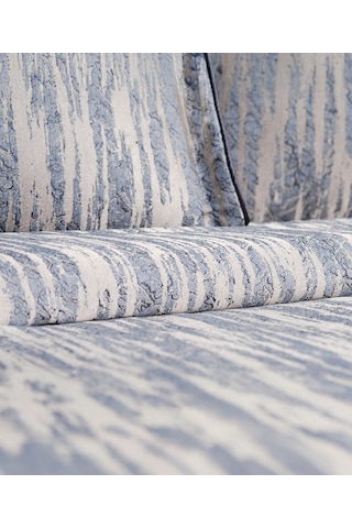 Calantha Home Collection Estella 3 Parça Lacivert Geometrik Pike Takımı 240 X 260 Cm Lacivert