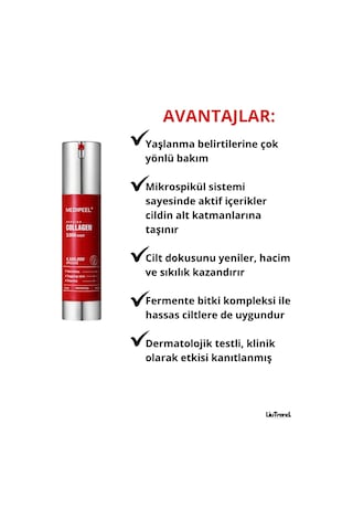 Medipeel Red Lacto Collagen 3000 Shot Serum 50 Ml Sıkılaştırıcı Ve Peeling Etkili Konsantre Spiküller Serum