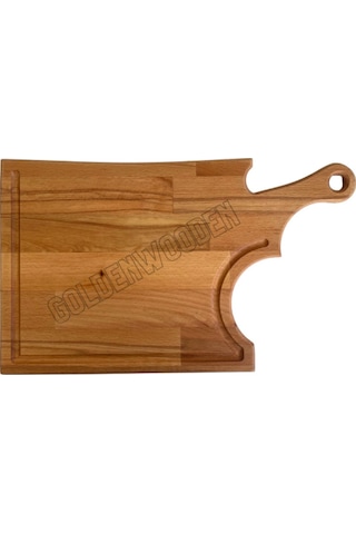 Balta Doğal Ahşap Sunum Tabağı Ahşap Sunumluk Kayın/gürgen Boy:45cm En:27cm