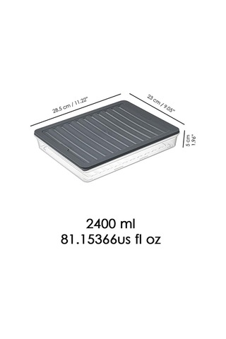 Orret Home 4 Adet Buzdolabı Organizeri, Buzdolabı İçin Çok Amaçlı Saklama Kabı, Fresh Box, Şeffaf Ve Ayarlanabilir, Gıdaları Taze Tutma Özelliği, Mutfak Düzenleyici 2400 Ml Sku: Smg8690010151483 Açık