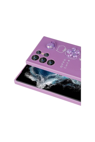 Galaxy Uyumlu S23 Ultra Kılıf Kabartma Figürlü Parlak Zore Toys Silikon Kapak