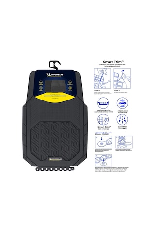 Michelin Mc34587 Tüm Araçlara Uyumlu 4 Parça Üniversal 3d Havuzlu Oto Paspas Fr Mc34587