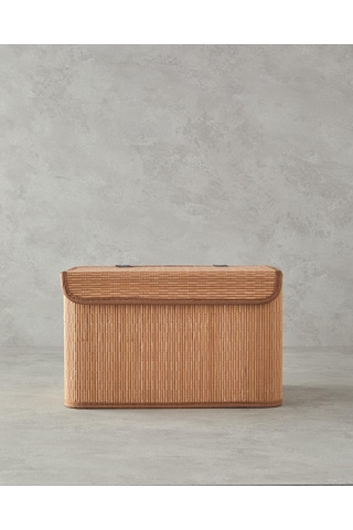 English Home Gina Bambu Saklama Kutusu Açık Kahveren 33x23x20 Cm