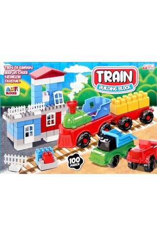 Ant Blocks Train Tren İstasyonu Eğitici Bloklar 100 Parça