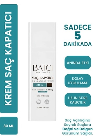 Batçı Hair Atelier Saç Kapatıcı Dolgunlaştırıcı Sıvı Krem 30 ML