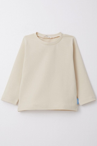 Breeze Erkek Çocuk Uzun Kollu Tişört Basic 1-4 Yaş, Krem-krem Krem