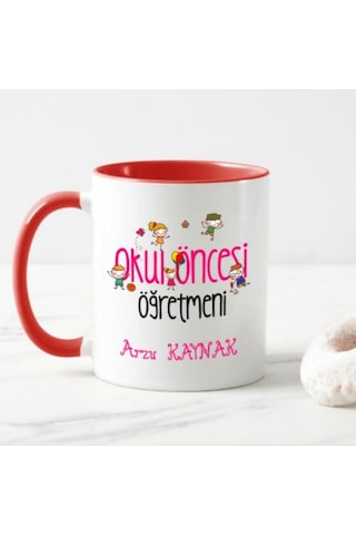 Kişiye Özel Okul Öncesi Öğretmeni Kupa Bardak Ha24