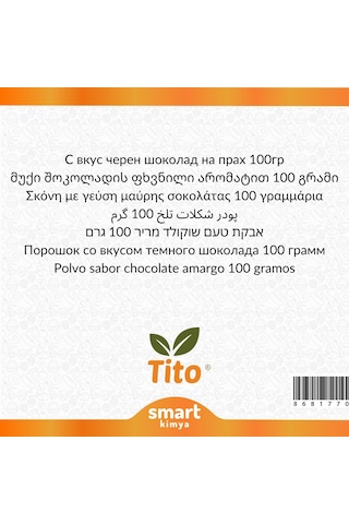 Toz Bitter Çikolata Aroması 100 G