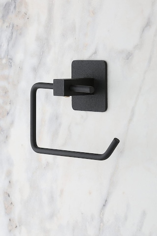 Yapışkanlı Tuvalet Kağıdı Askısı,siyah, Metal,tuvalet Kağıdı Tutucu Wc.k.tutucu Çok Renkli